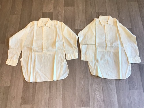 NOS Pair Boys 1920s 30s White Linen Vintage Dress
