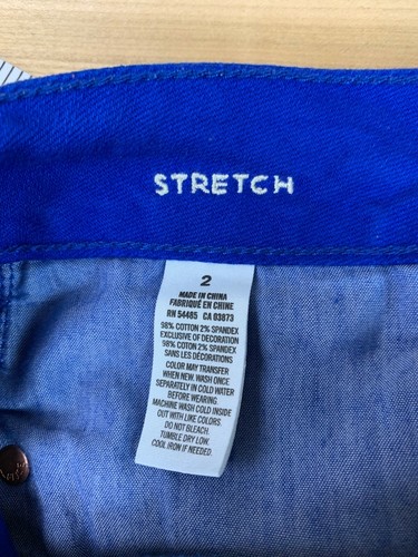 Pantalones Cortos American Eagle Mujer 2 Elastizados Tiro Bajo Corte Jean Crop Booty Denim - Imagen 5 de 11