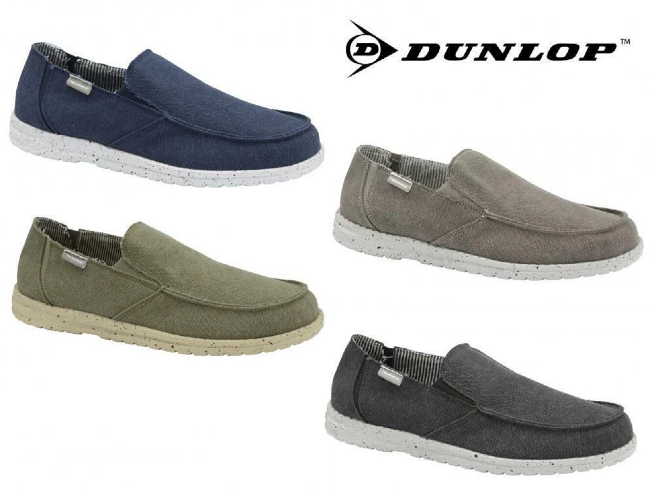 Dunlop Mens Soft Padded Casual Comfy Canvas Slip On Lightweight Outdoor Shoes
Opens in a new window