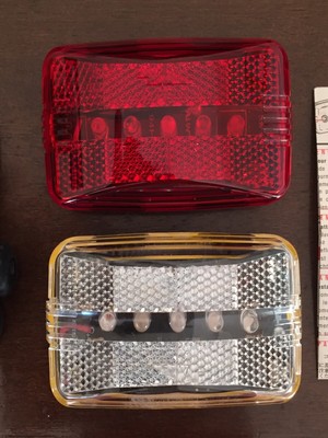 rare 1990 s vistalite vista vl 300 clear red reflector vista bike lights