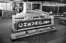 COOL FACTORY PHOTO CHEVROLET DEALER NEON SIGN in PRODUCTION  5x7 REPRINT