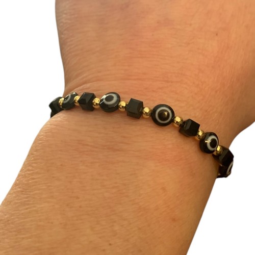 Handarbeit Schnur Böser Blick Armband Gold Perlen Glück Schutz Schmuck für Sie - Bild 8 von 43