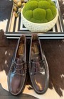 Nice Johnston & Murphy Ski Moc Burgundy/Brown Cherry Penny Loafer 13