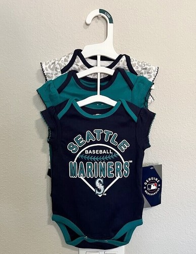 Seattle Mariners MLB Original 3-teiliges Set Body Newborn 0-3M - Bild 3 von 8