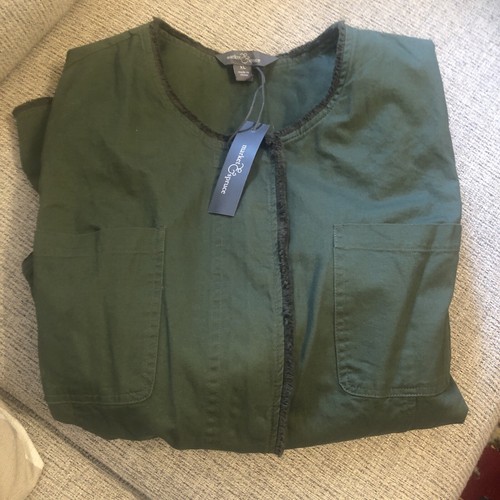 Market & Spruce Womens & Bottom Closure Olive lightweight Jacket XL New/tag - Picture 4 of 7