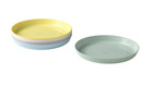 SET OF 6 - IKEA KALAS Kids Baby Plate Mixed Colours  Coloured Kids 19 CM 7 1/2"