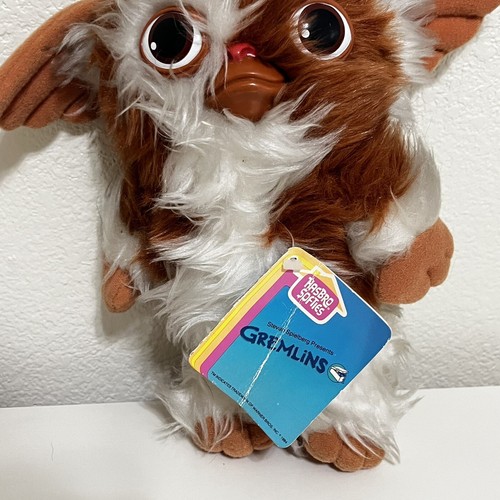 Vintage Gremlins GIZMO Hasbro Softies Plush 1984 With Tag 10 inches - Picture 3 of 19