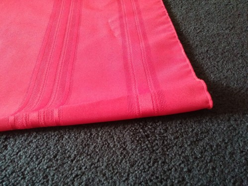 Red Christmas Tablecloth 8x5, Rectangular Solid Stripe Striped Table Cloth Xmas - Picture 2 of 2