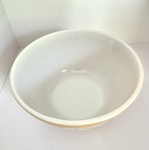 VTG 70s Pyrex Woodland Brown Harvest Mixing Bowl #402 Floral 1.5 L Excellent - Picture 7 of 11