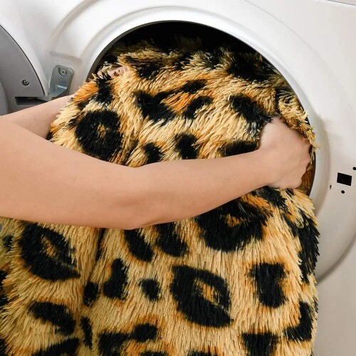 Leopardenstich Überwurf Decke Zimmer Plaid Babydecken behaart Winter Bettbezüge - Bild 5 von 31