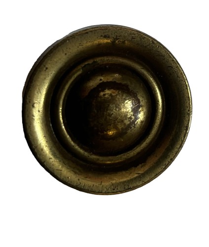 VINTAGE Mid Century Modern MCM ART DECO Brass Drawer Pull Cabinet Knob 1.25” - Afbeelding 1 van 4