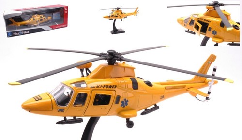 MODELLINO ELICOTTERO STATICO NEW RAY AGUSTA AW 109 PRONTO INTERVENTO 1/43 - Foto 4 di 4