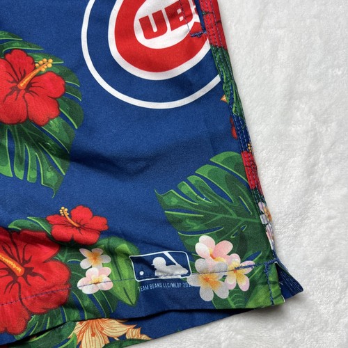 MLB Genuine Merchandise Men’s Chicago Cubs Floral Board Swim Shorts L - Picture 2 of 13
