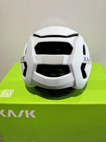 Kask Wasabi Cycling Helmet White Matte, road mountain gravel -Sz S Small 50-56cm - Picture 4 of 6