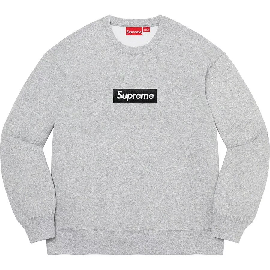 Supreme Box Logo Crewneck ヘザーグレー 2001年