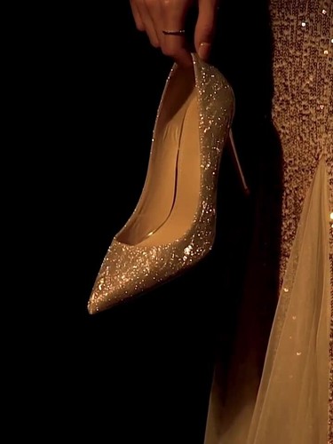 Luxury Gold Silver Women Pumps Shoes Pointed Toe High Heels Party Wedding Shoes - Video 1 of 1