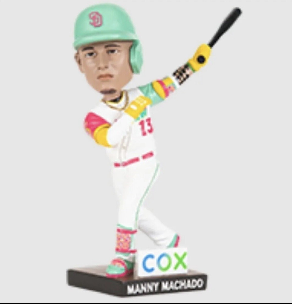 Manny Machado CITY CONNECT Bobblehead San Diego Padres May Manny Machado CITY CONNECT Bobblehead San Diego Padres May