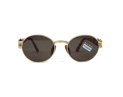 Yves Saint Laurent Round Sunglasses FRANCE Genuine Outdoors Men 52-20 135 MM - Picture 2 of 20