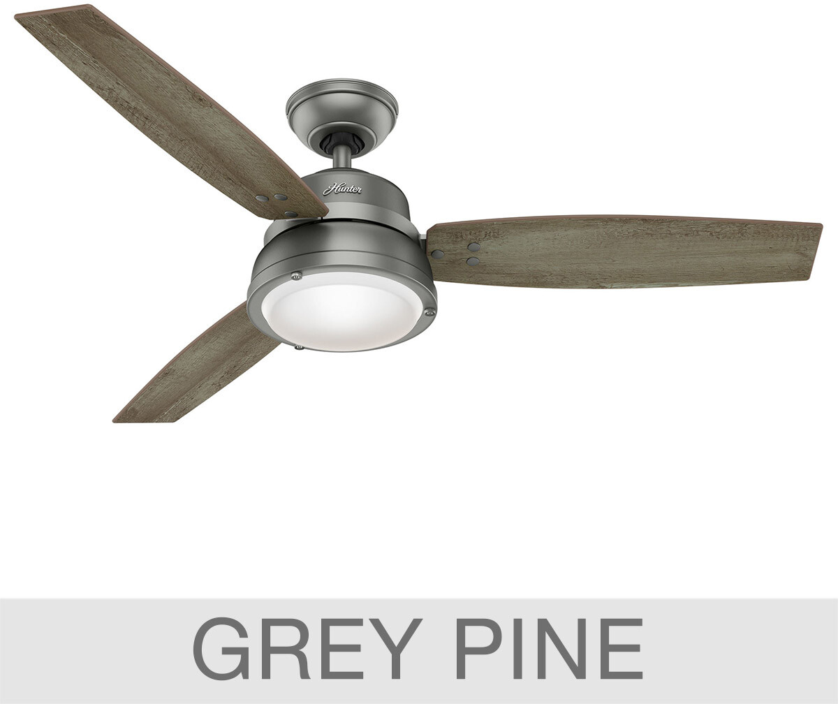 Hunter 52 Energy Star Ceiling Fan With Light Sonora French Vanilla