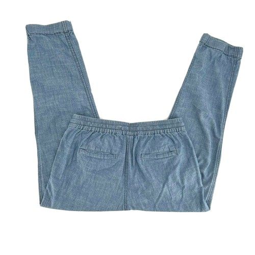 Pantalones para correr Point Sur J Crew Seaside Chambray - cintura elástica azul claro - talla 8 - Imagen 2 de 8