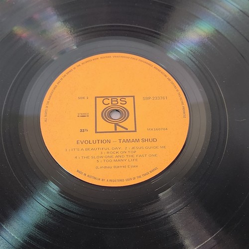 Tamam Shud Evolution LP Vinyl Record 1969 VG CBS SBP233761 Aus Pressing - Picture 12 of 12