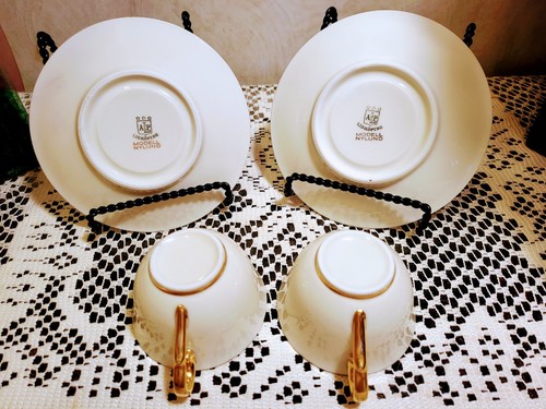 ALP LIDKOPING Sweden MODELL NYLUND Demitasse Cup's & Saucer's Set/Lot of Two - Picture 5 of 11