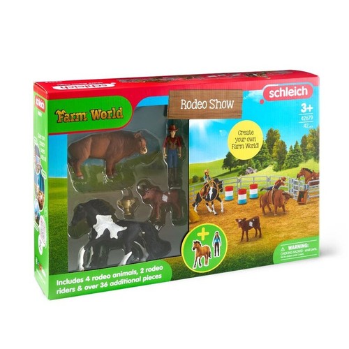Rodeo Show Farm World Playset by Schleich 42679 Over 42 Pieces - Picture 1 of 6