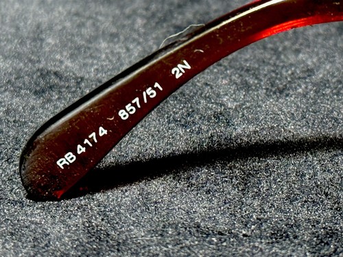 Ray-Ban Sunglasses RB4174 857/51 Brown Gradient Square Full Rim Frames 2N W Case - Picture 7 of 11