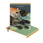 Notebook Cat & Dog Snoozing True Companions ~ Little Dog Laughed Pocket Notepad
