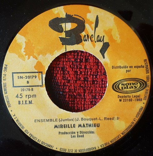 MIREILLE MATHIEU **Las Bicicletas de Belsize** ORIGINAL 1968 Spain 7" Single - Picture 4 of 4