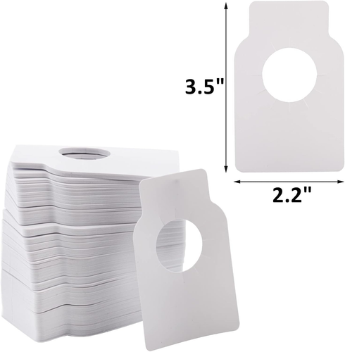 ZOOFOX 500 Pack Reusable Wine Bottle Tag, Plastic Wine Cellar Labels for Wine Ra - Picture 3 of 12
