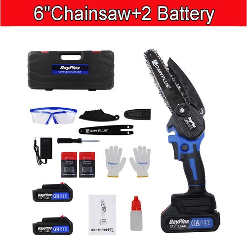 4/6" Handheld Mini Electric Chainsaw Cordless Chain Saw 1200W Battery Power US - Picture 28 of 31