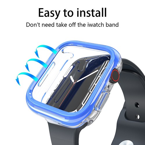 For Apple Watch Series Ultra 9 8 7 49/44/45mm Clear Bumper Protection Cover Case - Picture 10 of 20