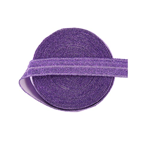 Glitter Foldover Elastic FOE 5/8" Hair Tie Headband Sewing Trim 50 100 Yard Roll - Picture 16 of 41