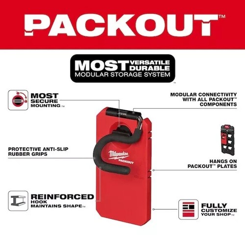 Milwaukee 48-22-8333 4 In. S-Hook For Packout Wall-Mounted Storage ~NEW~ - Picture 2 of 6