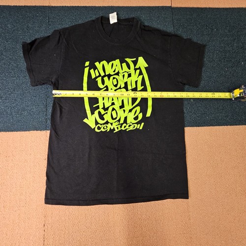 New York Hardcore Comics Adult T-Shirt Medium Black Graphic NYC store Shop K5a - Picture 10 of 11