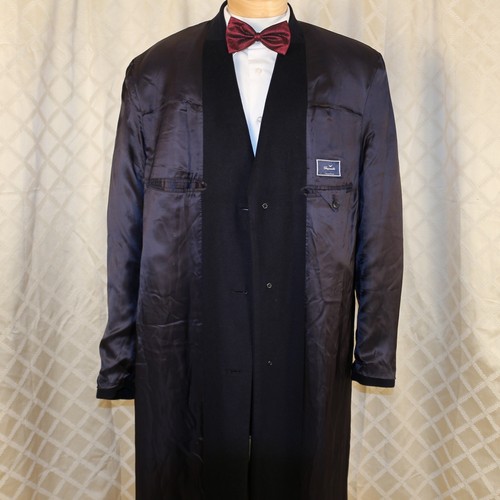 FACONNABLE Designed in France Black Solid Cashmere Wool Men Coat Size 46 L - Picture 12 of 12