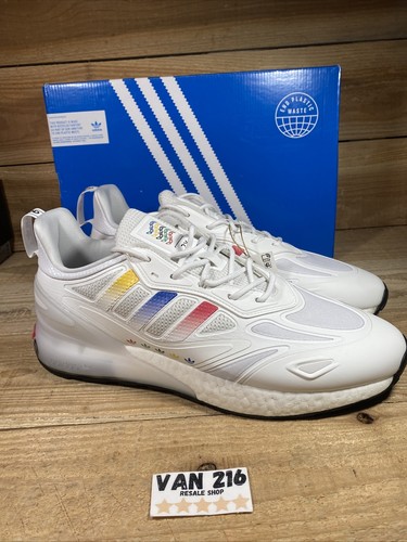 NEW: SZ 12: ADIDAS MEN'S ORIGINALS ZX 2K BOOST 2.0 RUNNING SHOES: GY8067 - Picture 3 of 9