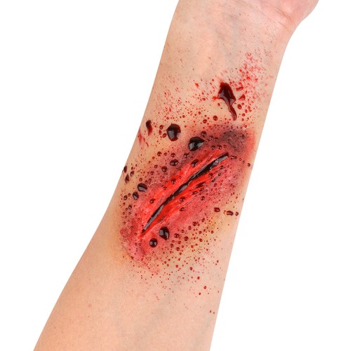 Colorful Face Paint with Fake Blood Liquid Latex Brushes Halloween Makeup Kit - Picture 10 of 23