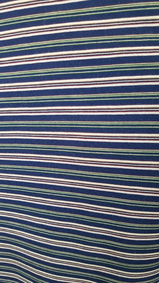 House of Carrington Legend Men's L Polo Golf Shirt Striped Egyptian Cotton-EUC - Image 4 of 4