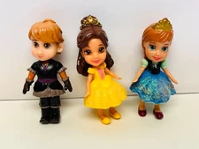 Disney Princess Mini Dolls Set- Frozen Anna & Kristoff, Beauty Beast Belle BIN20