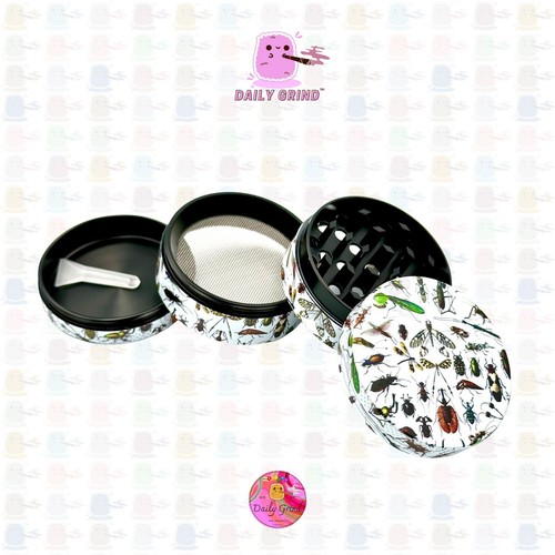 Molinillo magnético de 4 piezas para tabaco de metal para insectos, escarabajos y espeluznantes regalo divertido - Imagen 4 de 21