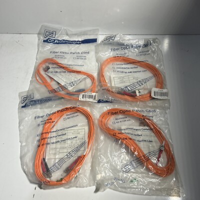 CP TECHNOLOGIES ST2-03 MULTIMODE 62.5/125 FIBER PATCH CORD (QTY 4)