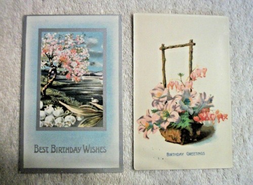 12 Vintage Cute Birthday Post Cards - Posted -9 from Germany - Picture 5 of 8