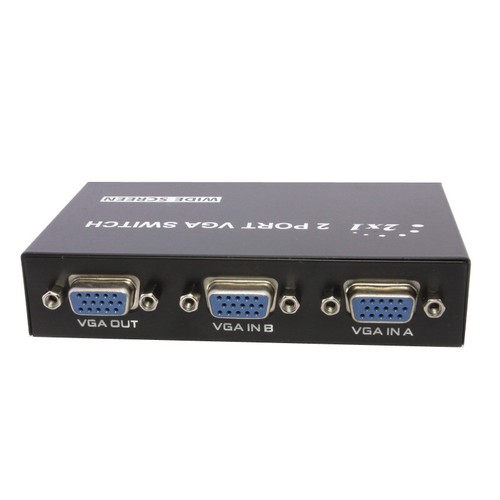 2 Port VGA SVGA Monitor Sharing Switch Box 2 In 1 Out For LCD PC TV Monitor - Picture 4 of 6