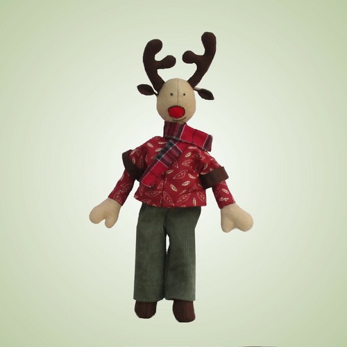 Ruben reindeer festive christmas sewing pattern 47cm to the tips of his antlers - Picture 4 of 4
