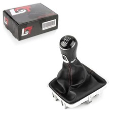 Schalthebel Schaltknauf Schaltmanschette 6-Gang rot Design für VW Tiguan 5N