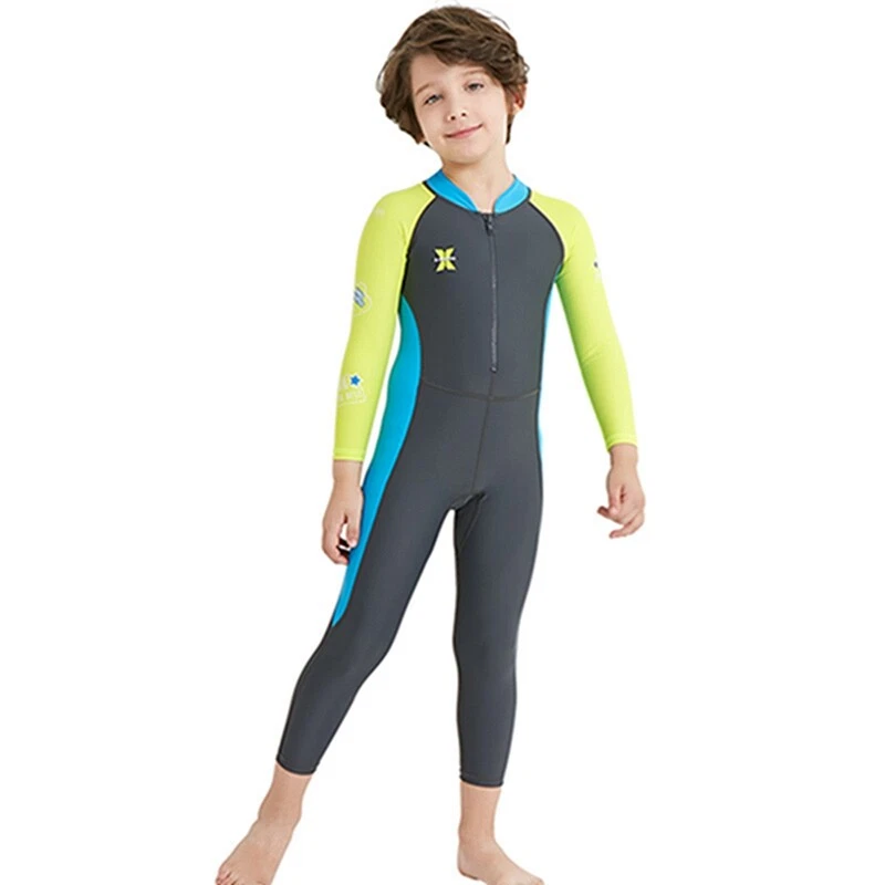 Kids Diving Suit Long Sleeve Surfing Fast Drying UV Protection Swimming Wetsuit - Image 2 of 4