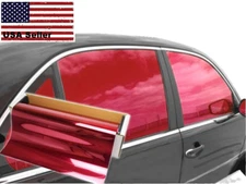 One Way Mirror Film Reflective UV Window Color Tint (Red, 40" x 10' )