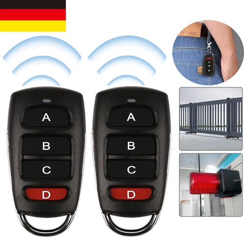 2X 433mhz Universal Garagentor Fernbedienung Komplett-Set Handsender Garagento⭐ - Bild 1 von 7